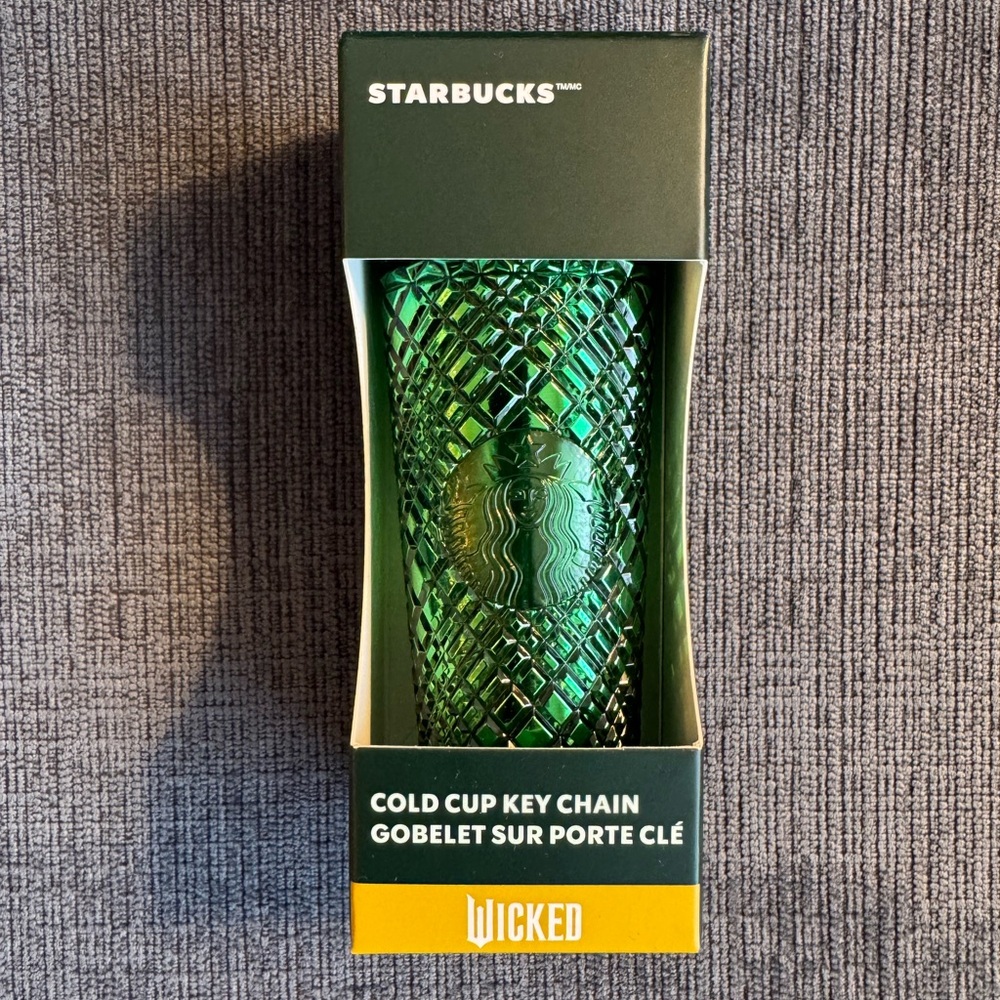 Wicked + Starbucks Emerald City Cold Cup Keychain